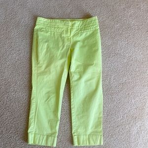 New York & Co Stretch capris - lime green sz 8